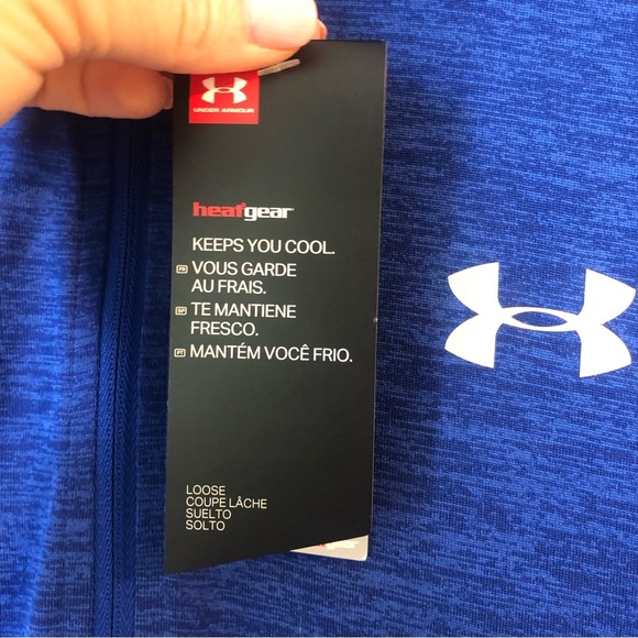NWT Under Armor Men’s Small Loose Heat Gear 3/4 Zip Long sleeve Pullover - Picture 3 of 9